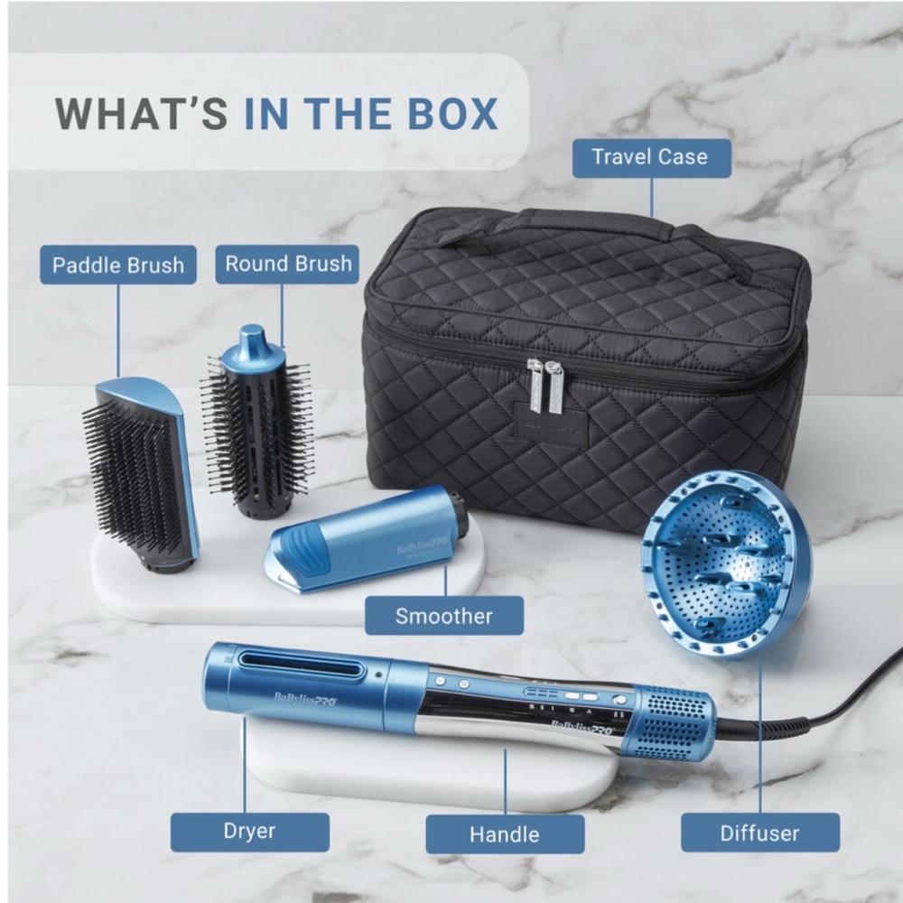 BaBylissPRO Nano Titanium StyleSwitch Ionic Multi-Styler/Hairdryer w/Travel Case